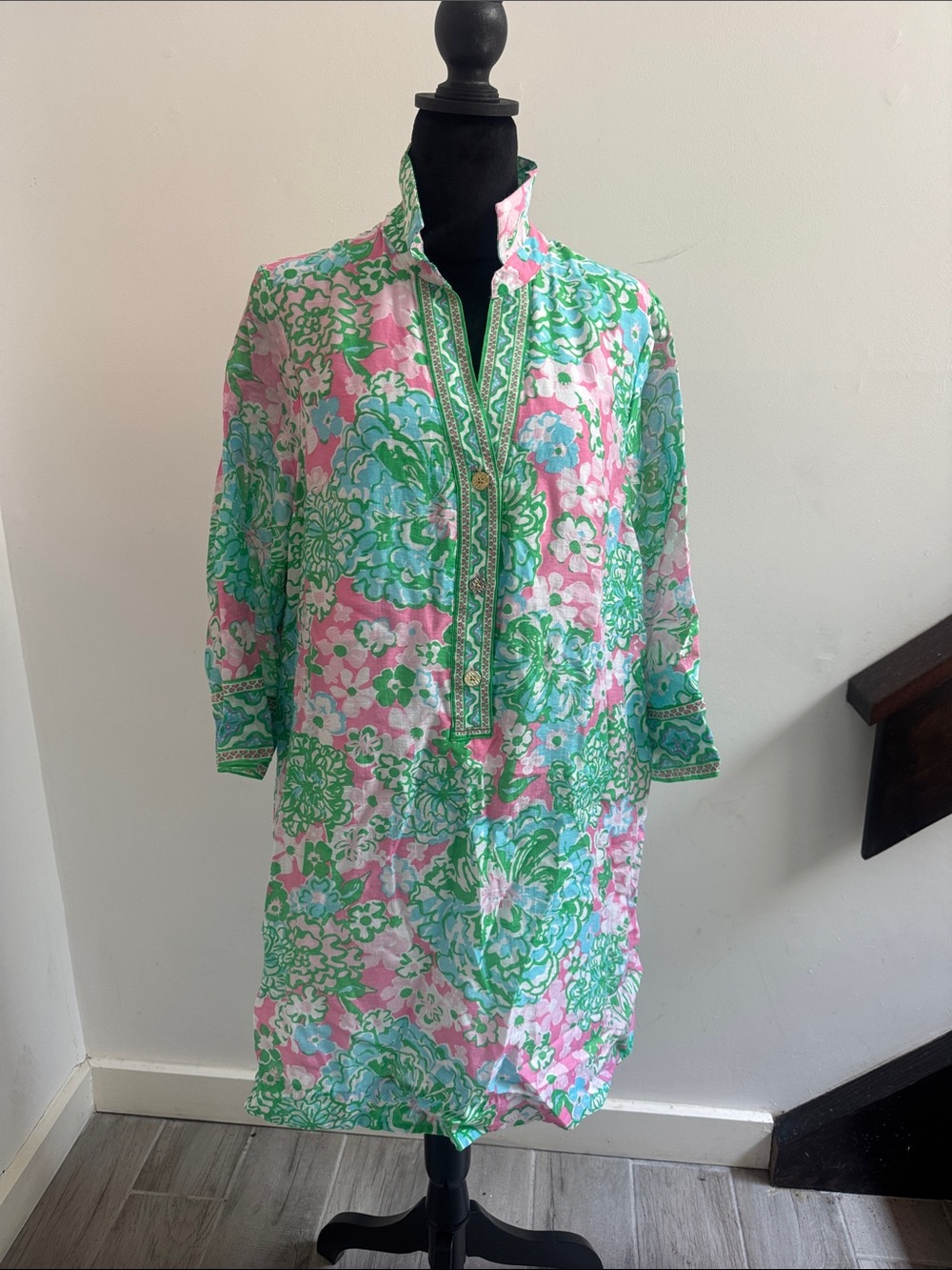 Lilly Pulitzer Pink & Green Floral Tunic